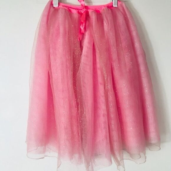 Girls Kids Dance Skirt Wrap Tulle Tutu Sparkle - Picture 1 of 8